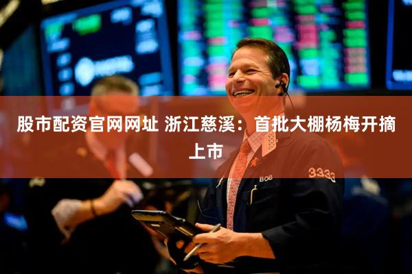 股市配资官网网址 浙江慈溪：首批大棚杨梅开摘上市